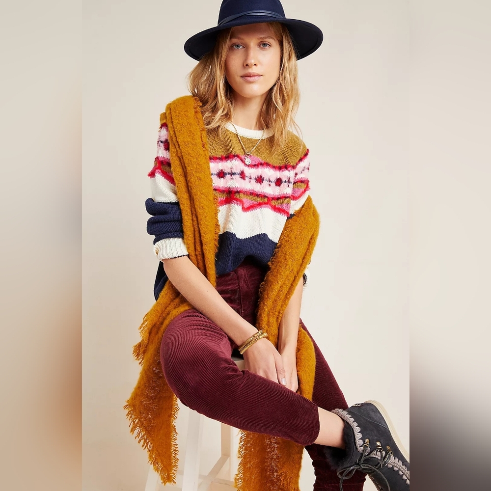 Camellia Fair Isle Jumper Sweater Bu Field And Flower At Anthropologie